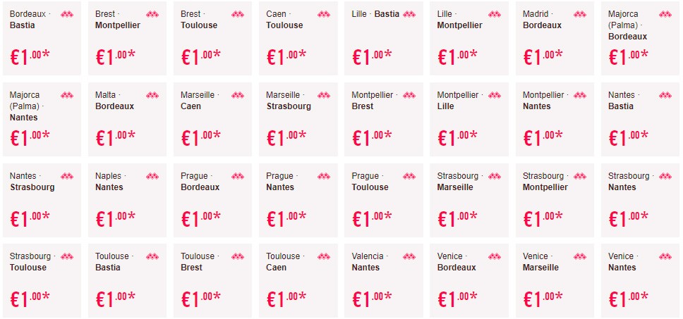 Распродажа у Volotea: авиабилеты по Европе от 1 евро