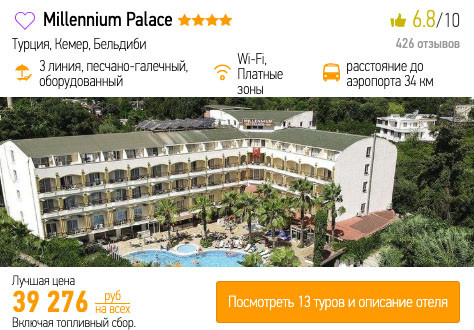 Тур в Турцию на майские со все включено из Белгорода за 19600₽