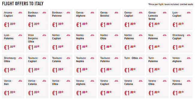 Закрытая распродажа Volotea: билеты по Европе за €1