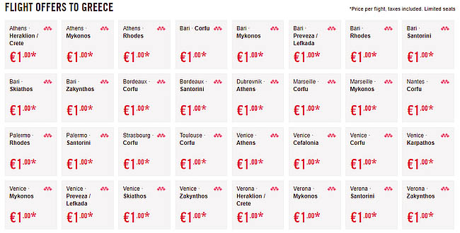 Закрытая распродажа Volotea: билеты по Европе за €1