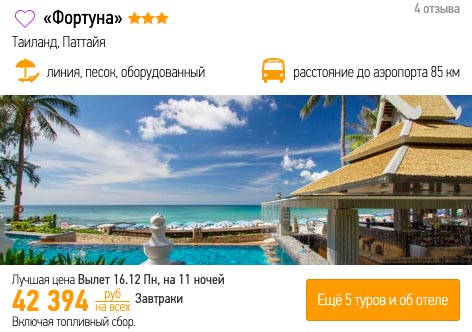 11 ночей в Таиланде из Ростова за 21200₽