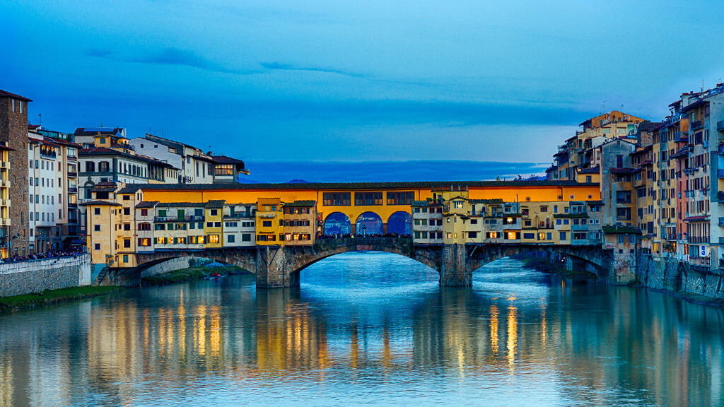 мост Понте Веккьо во Флоренции