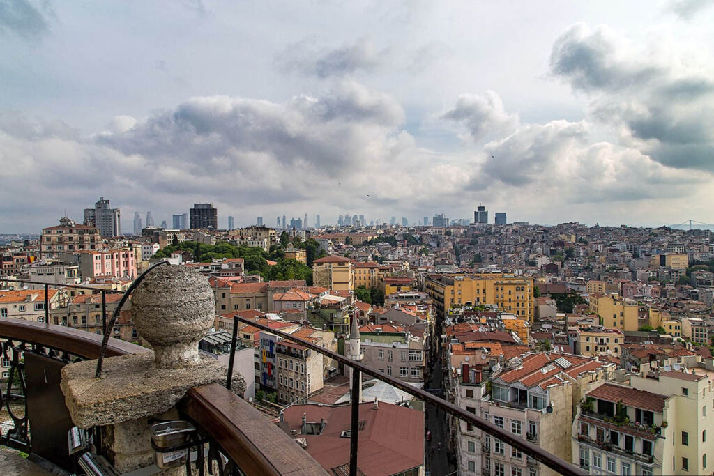 смотровая площадка на Галатская башня в Стамбуле